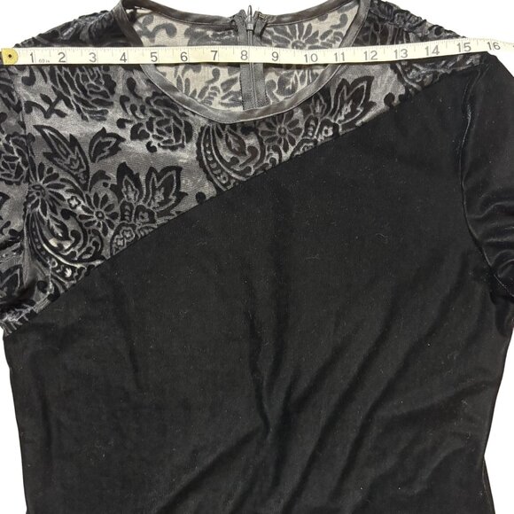 Womens SZ 12 Velvet dress Long Sleeves Evening Elegant Formal Wear holiday - Picture 11 of 12